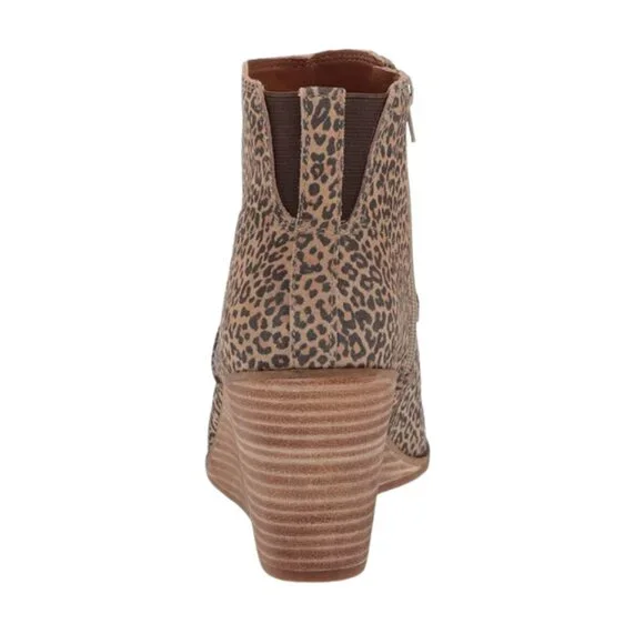 NWOB Lucky Brand Zanta Women's Boots eyelash Sophia Leopard Size 8.5 - Picture 3 of 7